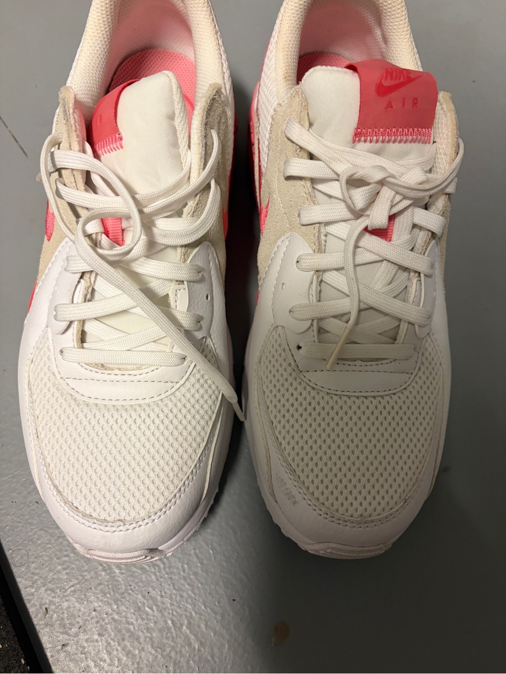Nike Women’s Air Max Sneakers in White and Pink Coral - Picture 7 of 7
